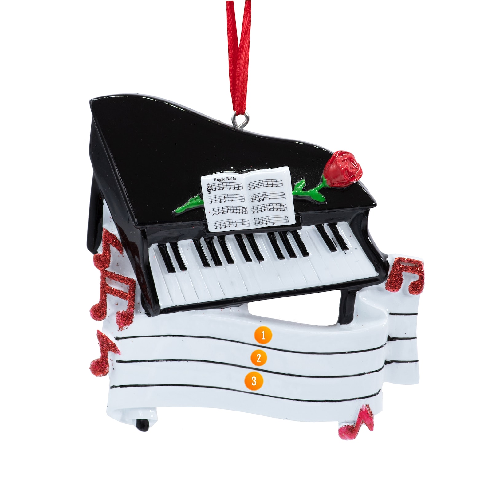 Personalized Piano Ornament Piano Christmas Ornament Music Etsy