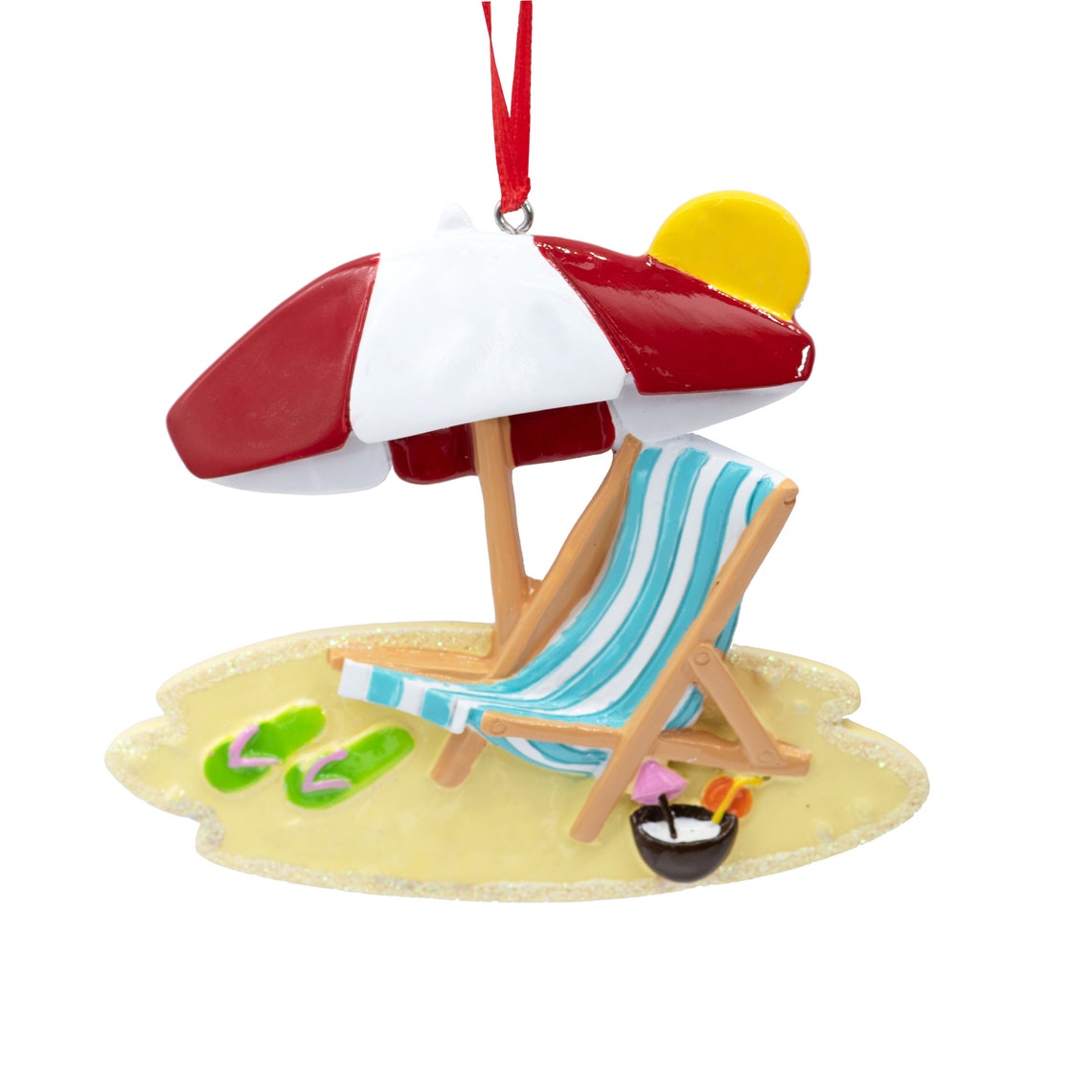 Personalized Beach Ornament Beach Christmas Ornament Beach Etsy