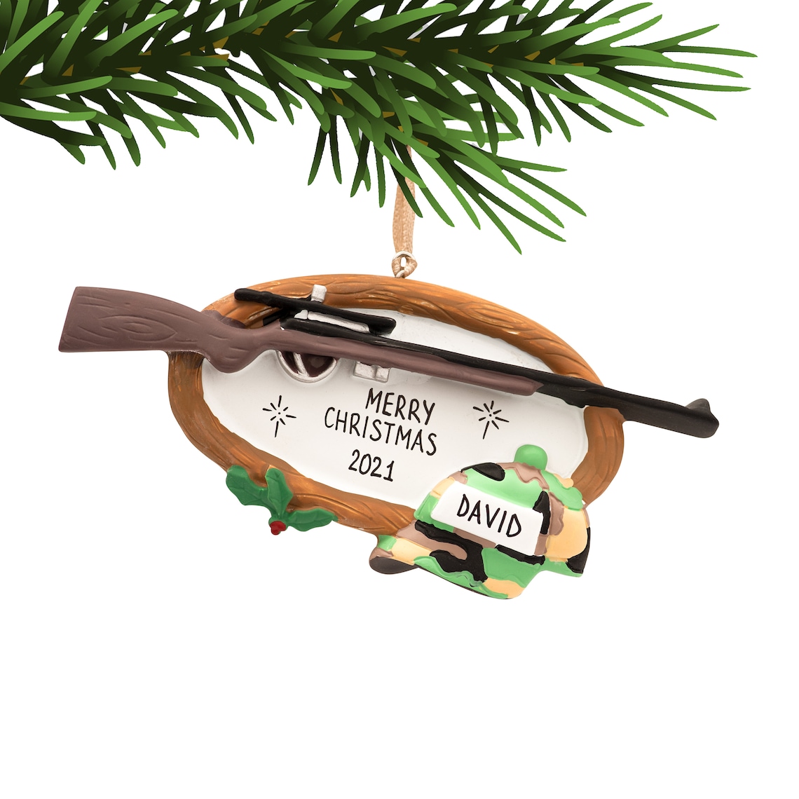 Hunting Ornament Personalized Hunter Christmas Ornament - Etsy