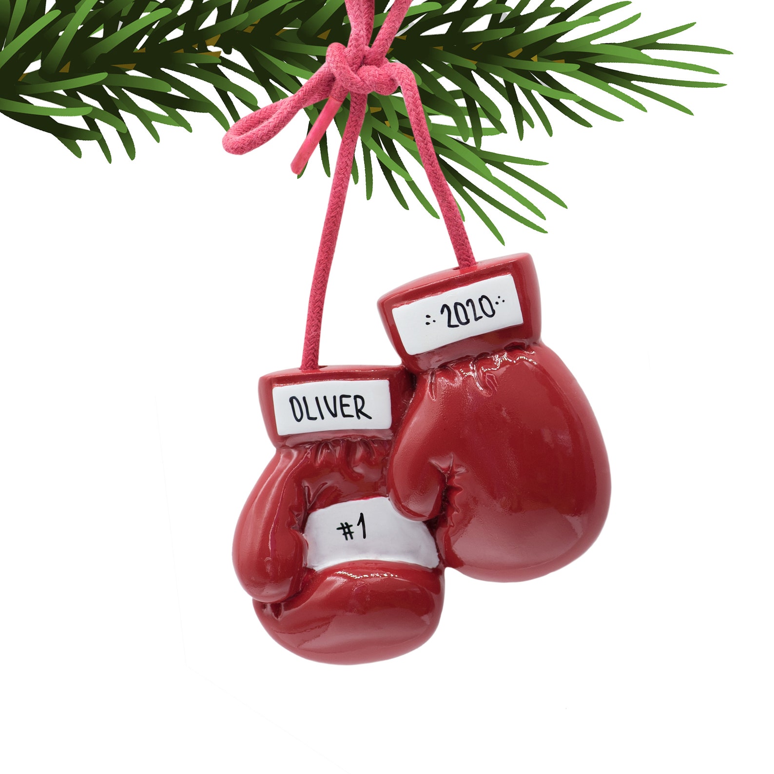 Personalized Boxing Ornament Boxing Gloves Christmas Ornament | Etsy