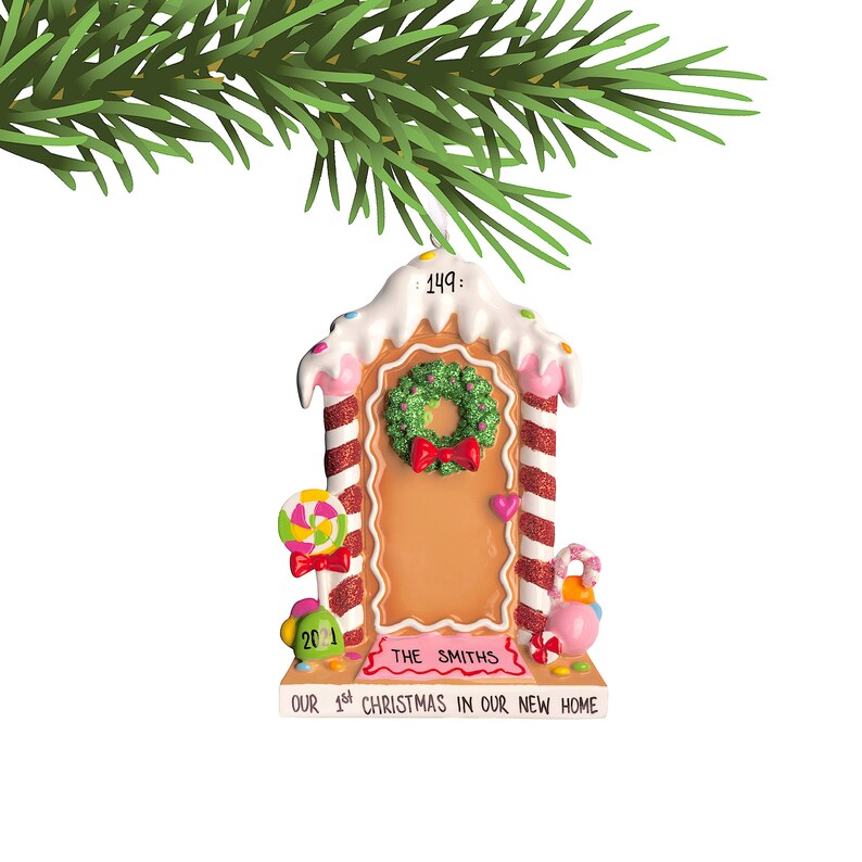 New Home Ornament 2021 Gingerbread House Christmas Ornament Etsy