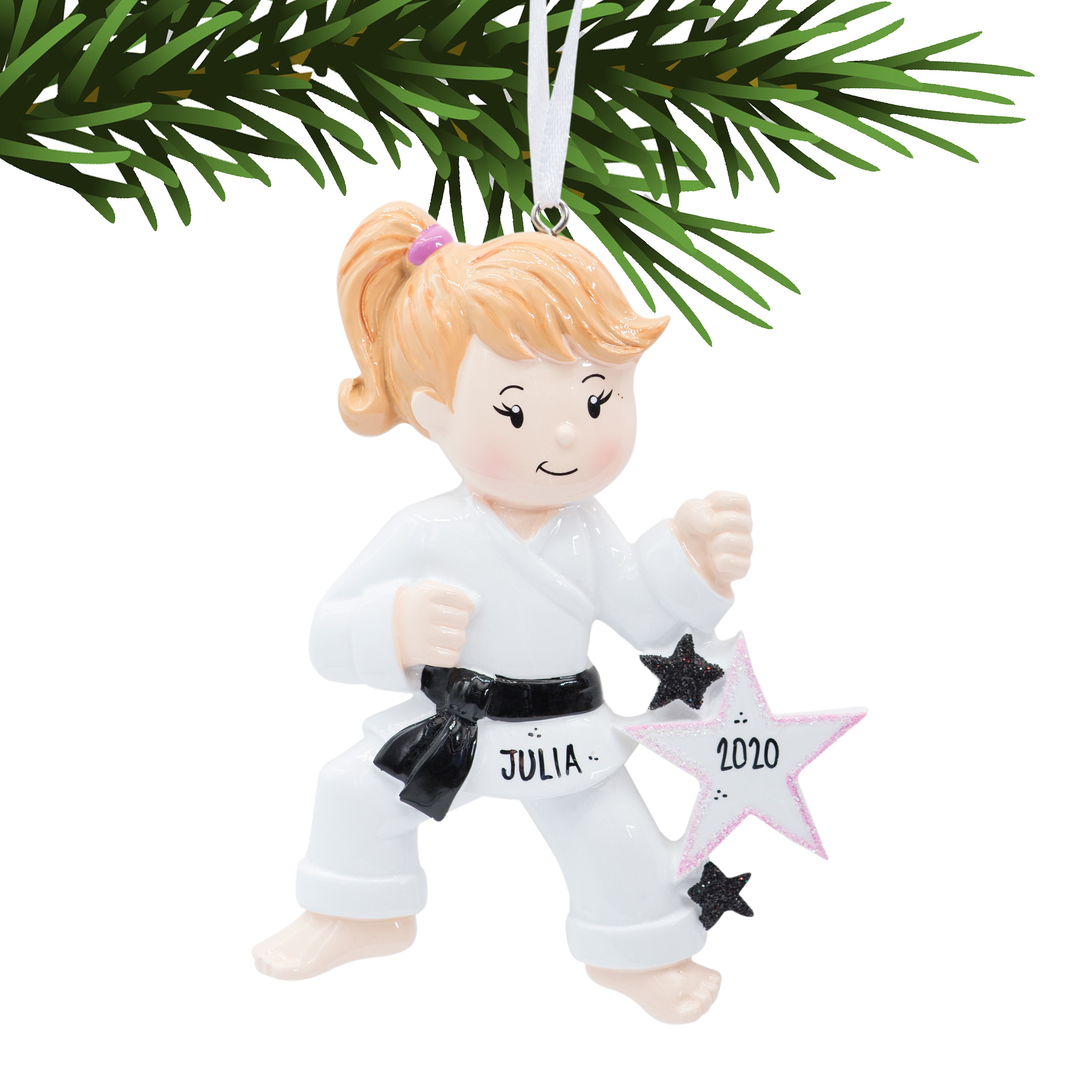 Karate Ornament Karate Personalized Ornament Karate Girl Etsy