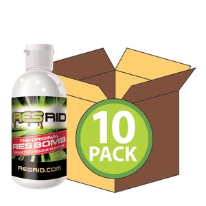 ResRid ResBomb 10 PACK Residue Remover 420 Bong Pipe Bowl Rig Marijuana Cannabis Glass Cleaner 710 wax dab oil remover