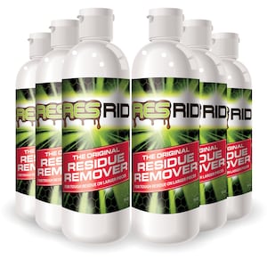 ResRid Original Residue Remover 6 PACK 420 Formula Bong Pipe Bowl Rig Marijuana Cannabis Glass Cleaner 710 wax dab oil remover
