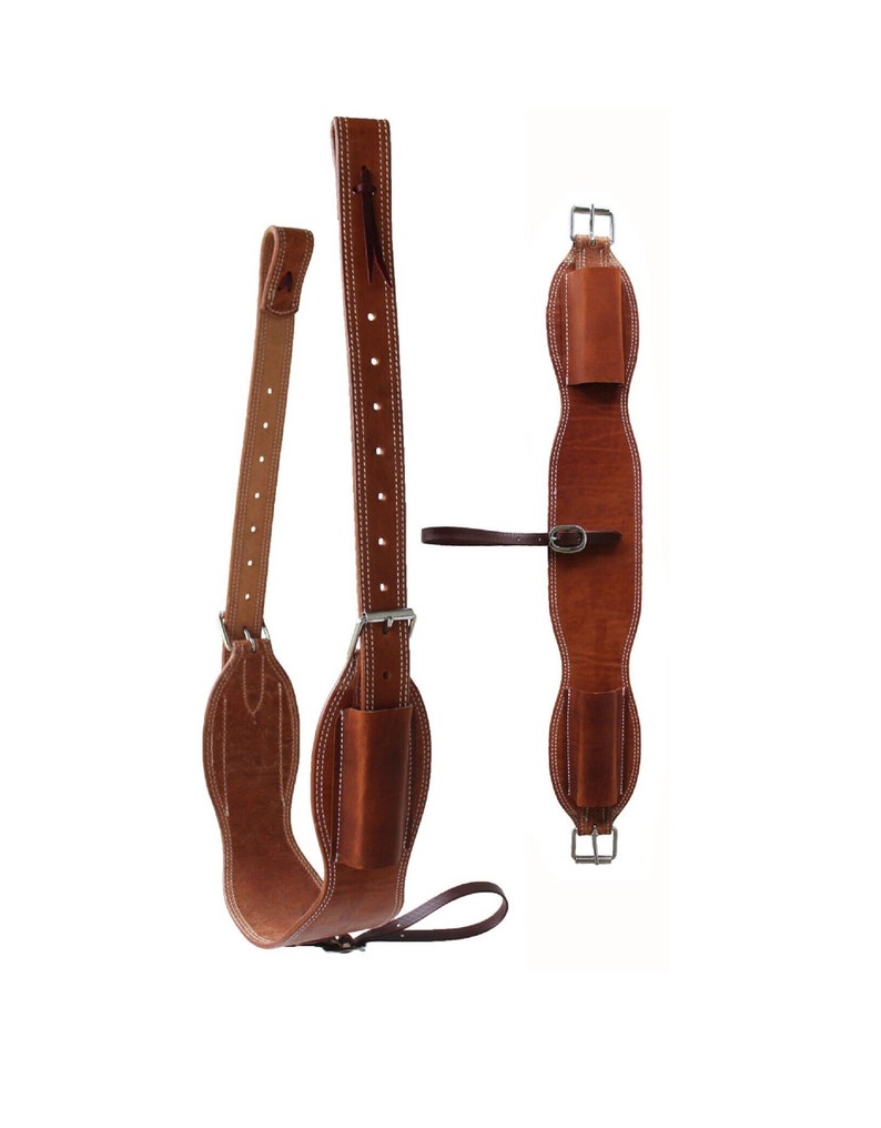 Leather Rear Flank Back Saddle Cinch Billets Western Horse Leather