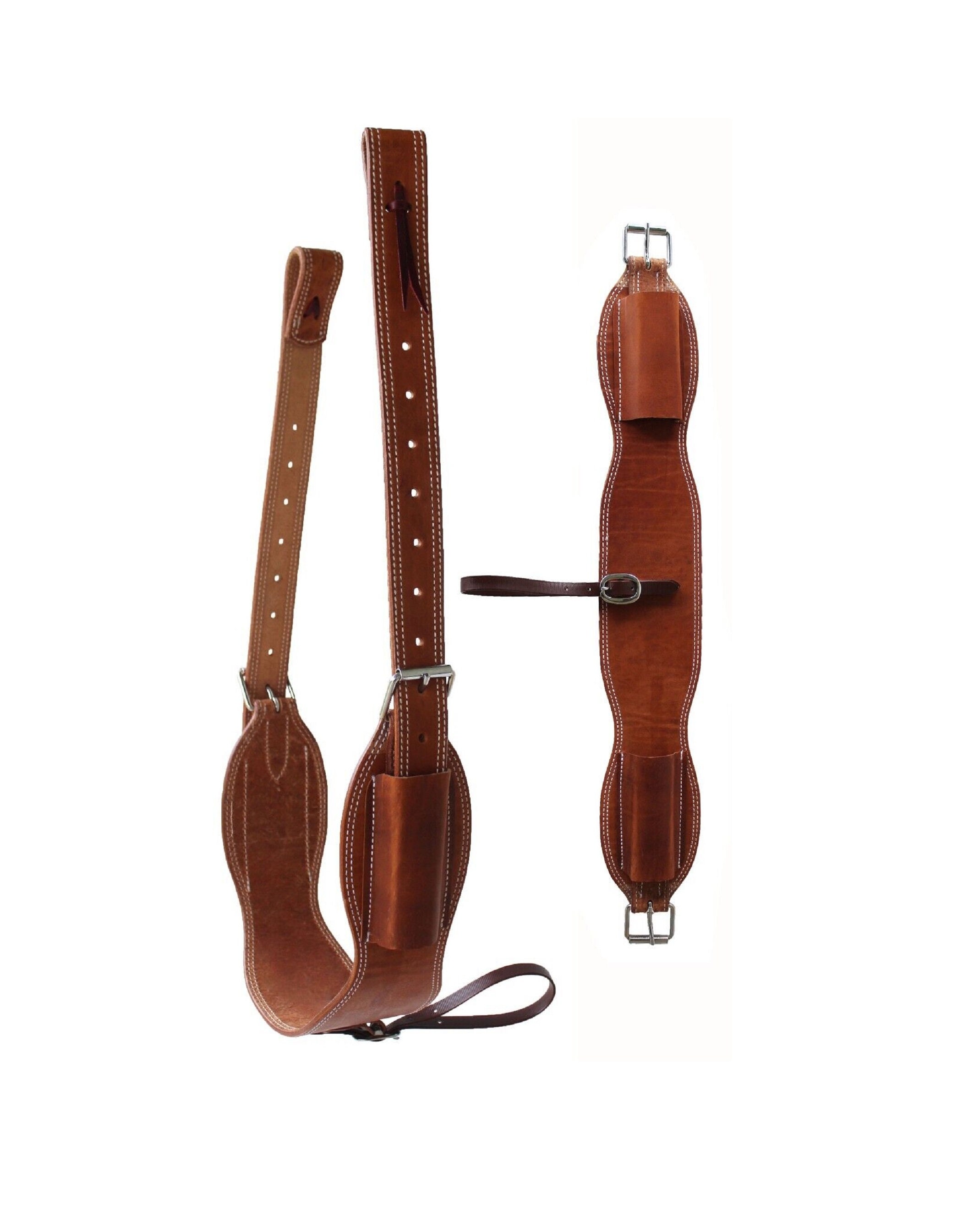 Leather Rear Flank Back Saddle Cinch Billets Western Horse Leather