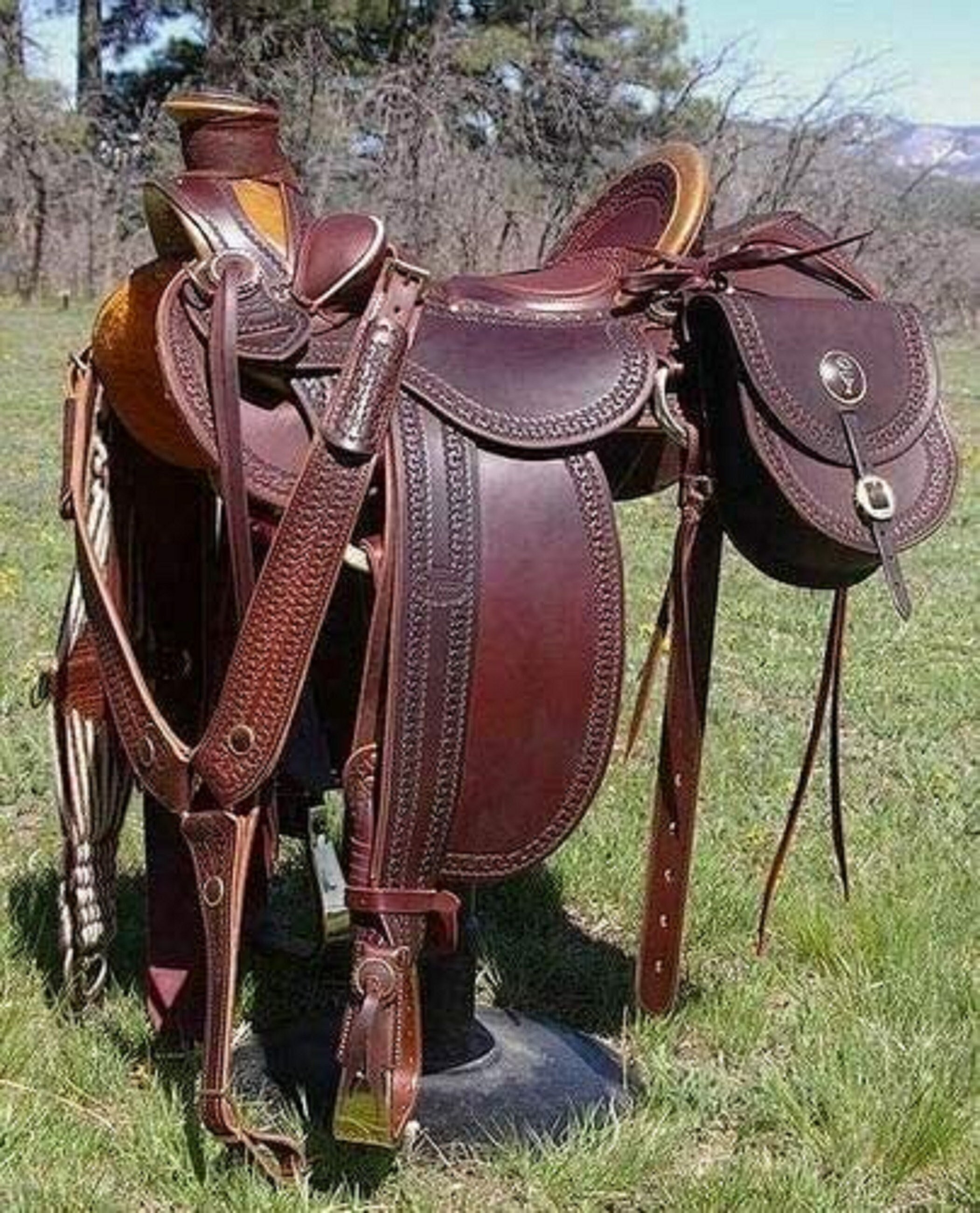 Wade Western Roping Ranch Horse Saddle Premium Leather Horse Saddle