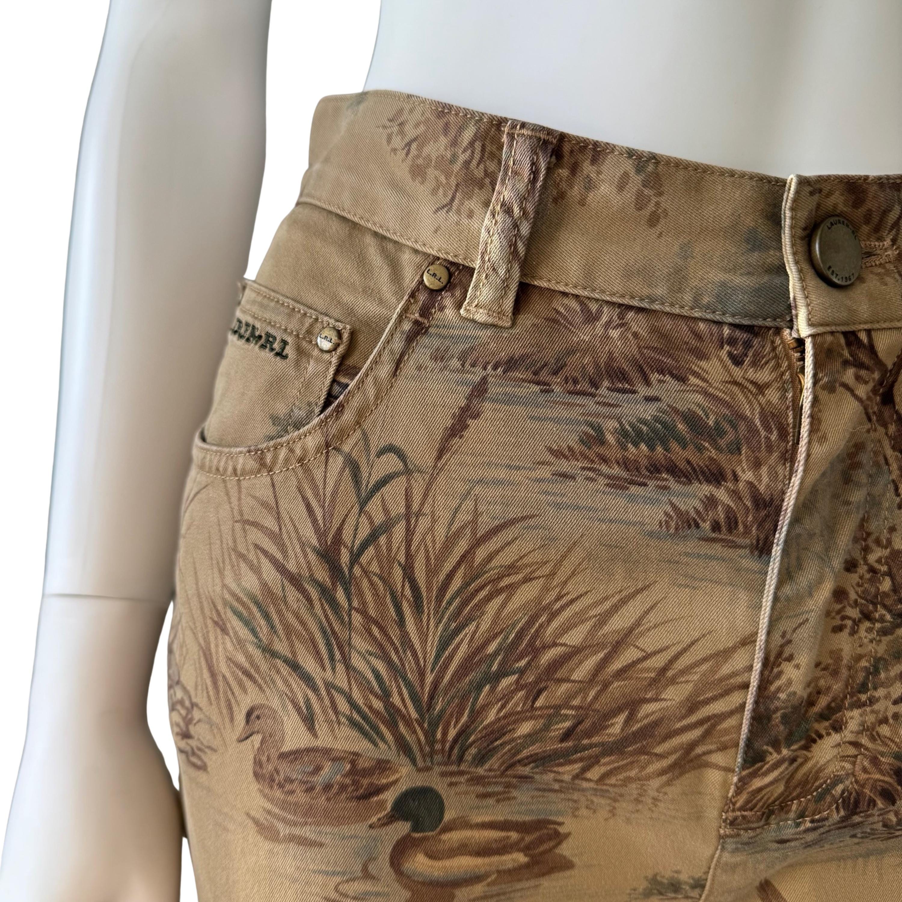 Vintage Ralph Lauren Mallard Print Chino Pants: Duck & Woodland