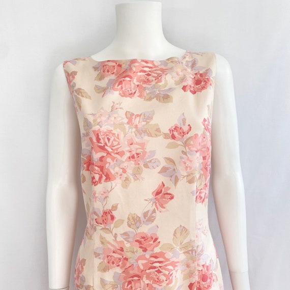 Vintage 90s 1990s Laura Ashley floral print dress… - image 2