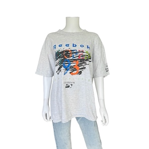 Vintage US Open tennis ‘93 Reebok single stitch t-shirt | unisex heather grey shirt XL