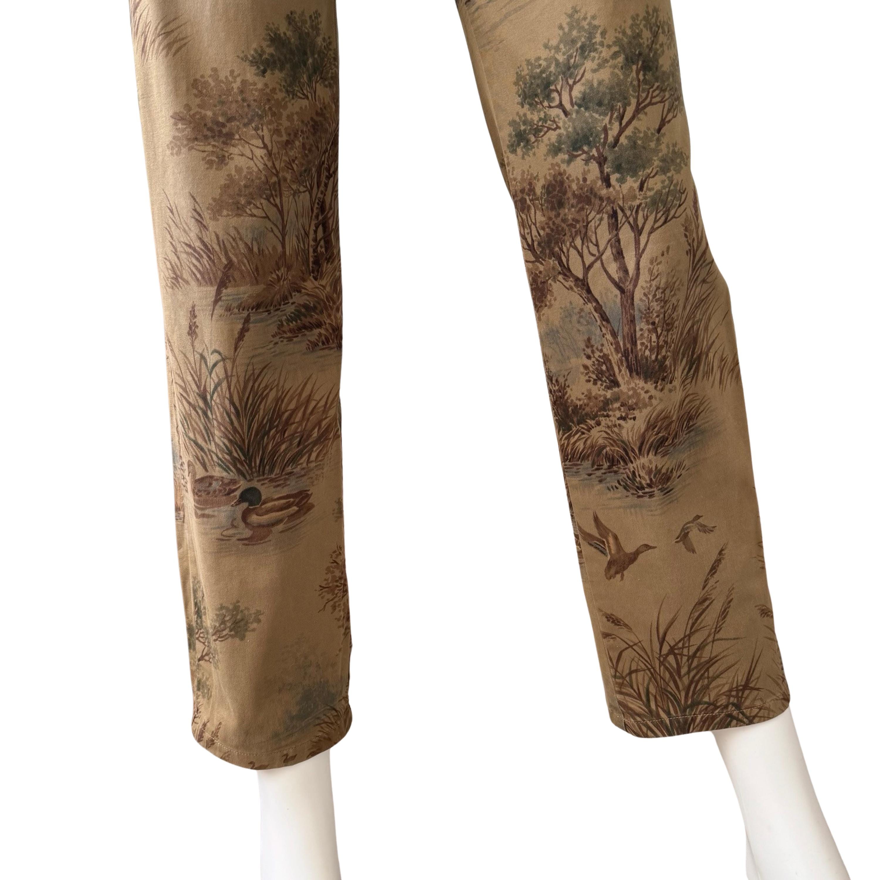 Vintage Ralph Lauren Mallard Print Chino Pants: Duck & Woodland