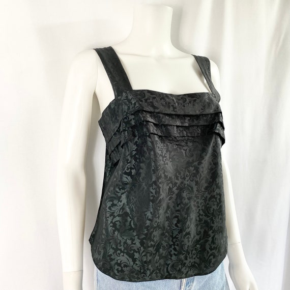 Vintage late 80s/90s Lucie Ann II black paisley c… - image 2