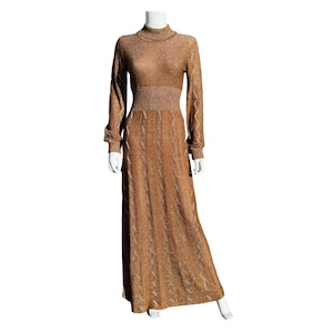 gold lame 70s dress Baylis Gold Lame Dress 70s Vintage 1970s HALSTON Gold Metallic Lame 70s  Wrap Cocktail Dress