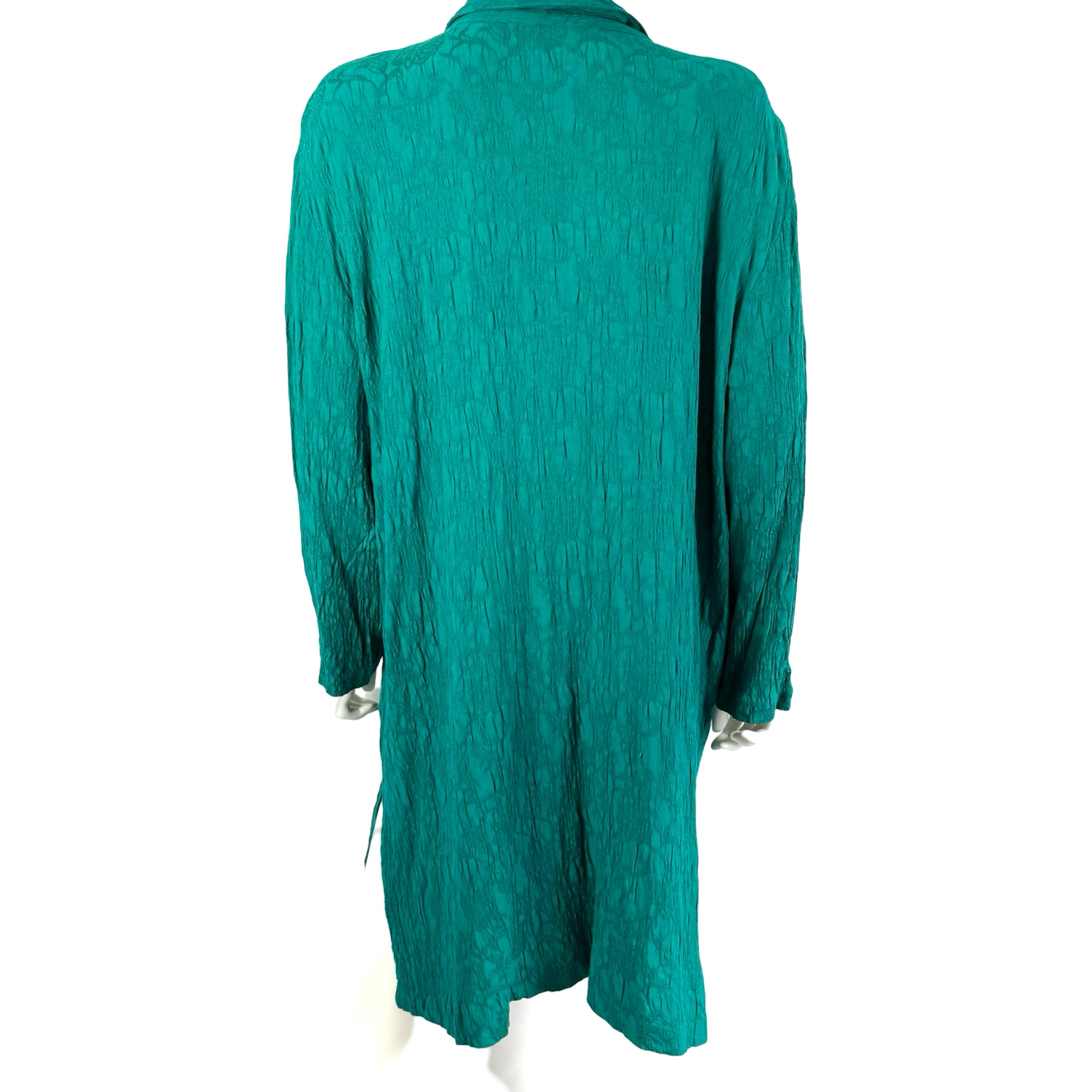 Vintage Deep Teal Long Tunic Dress | Blue Green Beach Cover Up - Etsy