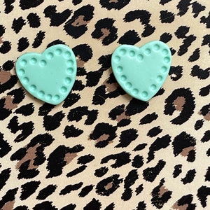 Medium Puffy Heart Studs