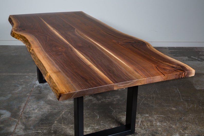 Live edge Custom Made Acacia wood Dining Table Top in 35mm Etsy