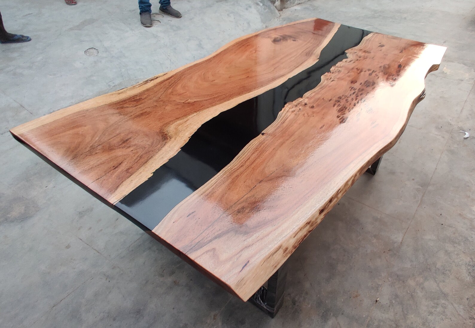 Live Edge Black River Dining Table Custom Made Dining Table Etsy Ireland