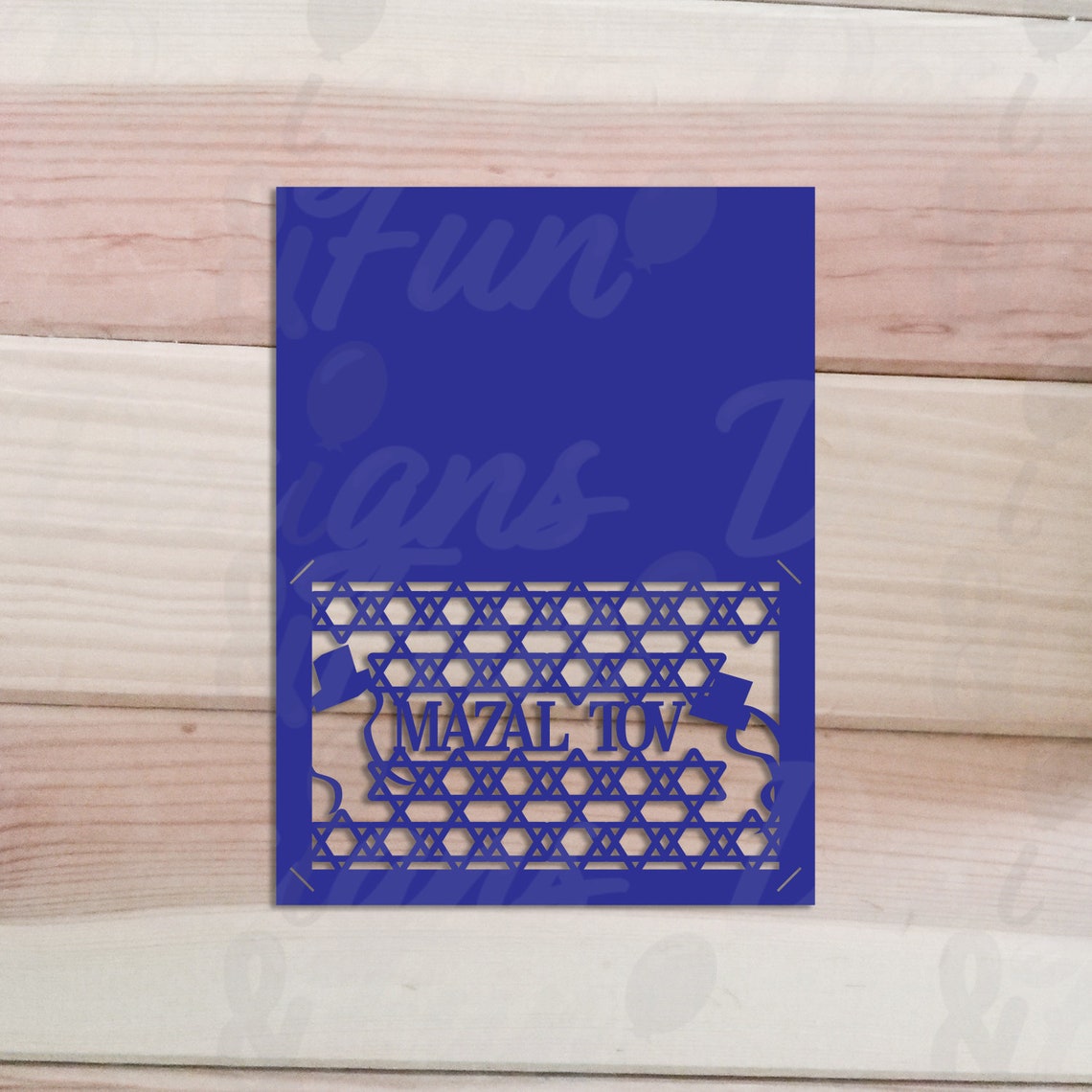 Bar Mitzvah Mazal Tov Card, Printable Bar Mitzvah Tefillin and Star of David Card, Mazal Tov SVG ...