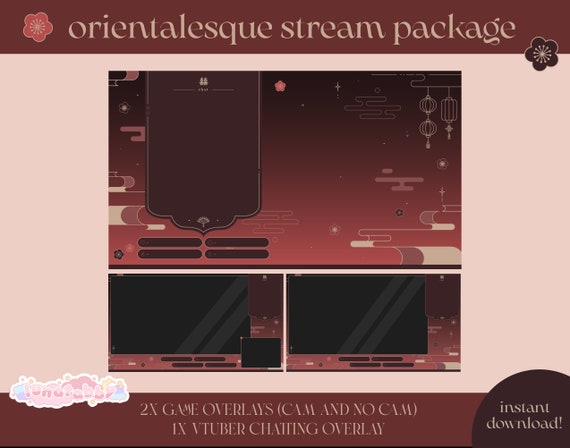 Twitch Stream Graphics Orientalesque Set Overlay / Oriental - Etsy