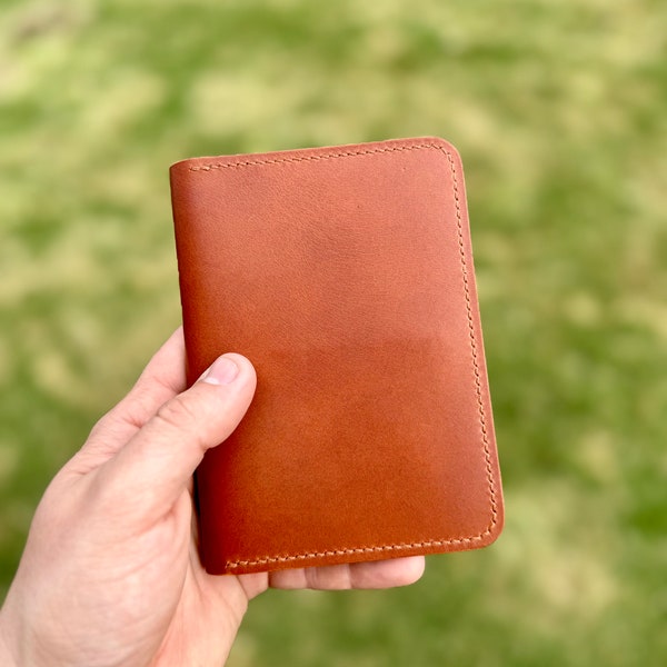 Handmade Field notes | Passport wallet | Italian leather