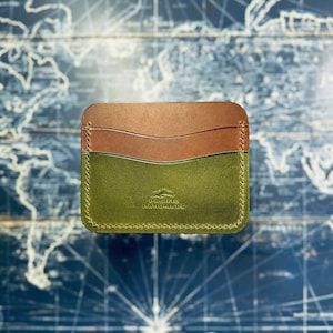 Cartera de cuero hecha a mano – Negocio propiedad de veteranos – Cuero de plena flor – Cartera minimalista y delgada – Regalo para él