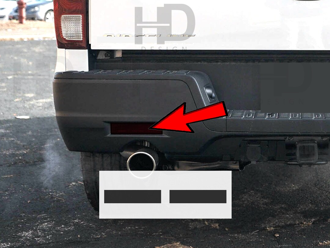 Black Rear Reflector Overlay Decals For 2021-2024 GMC Yukon | Precut Vinyl