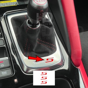 HDUSA For 2023-2025 Acura Integra Inlays Type S Shifter Knob Trim Red Vinyl Overlay Decals 2023 2024 Letters Insert 2023 2024 2025
