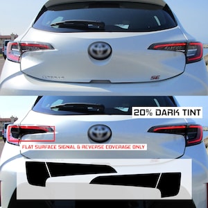 HDUSA Fits Toyota Corolla Hatchback 2019-2022 Tail Light Rear Precut Dark Vinyl Tint Decals Transparent Blacked out Overlay 2020 2021 2022