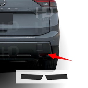 HDUSA 2021-2025 Fits Nissan Rogue Rear Reflectors Marker Precut Dark Decal Vinyl Tint Black Out Overlay Accessory Decals 2022 2023 2024