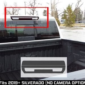 HDUSA Fits 2019-2023 Chevy Silverado 1500 Brake Light Deck Red Area Only 3rd Rear Precut Dark Vinyl Tint Decal 2019 2020 2021 2022 2023