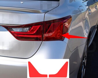 HDUSA Fits Lexus GS350 2013-2015 Tail Light Red Blinker Light Area Precut Dark Vinyl Tint Decals Transparent Overlay 2013 2014 2015 GS