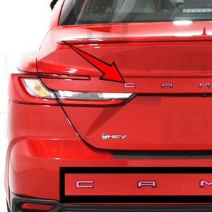 HDUSA Tailgate Trunk Letters Decals Fits 2025 Toyota Camry More Colors Rear Overlay Vinyl Letters Accessories Stickers Accent