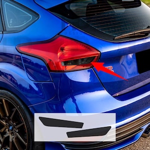 HDUSA Fits 2015-2018 Ford Focus Tail light Rear Precut Dark Vinyl Tint Overlay Blacked Out Tail Light 2015 2016 2017 2018