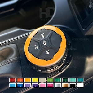 HDUSA Goat Dial Overlay Vinyl Decal Color Accent Color Custom Mod Trim Outline Sticker Car Accessories Fits Bronco 2021 2022 2023 2024