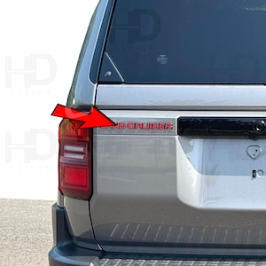 HDUSA For Land Cruiser Inlay Decals for Rear Tailgate Side Land Fits 2024-2025 Toyota Land Cruiser LC250