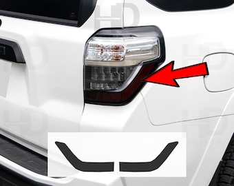HDUSA 2014-2024 Fits Toyota 4Runner Tail Light Rear Reflectors Precut Dark Vinyl Tint Overlay 2014 2015 2016 2017 2018 2019 2020 2021 2022