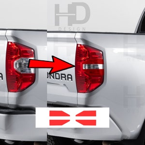 HDUSA Fits Toyota Tundra 2014-2021 Tail Light Slim Style Red or Blacked out Tint Vinyl Decals 2014 2015 2016 2017 2018 2019 2020 2021