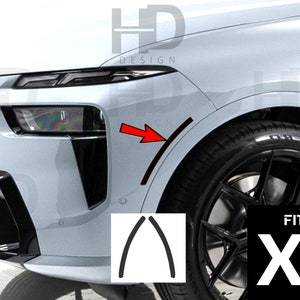 HDUSA Fits BMW X7 2023 2024 2025 Front Side Marker Blacked out Decals Vinyl Tint Overlay M60i xdrive sdrive