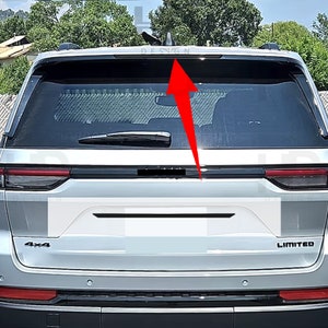 HDUSA Fits 2022-2025 Jeep Grand Cherokee 3rd Brake Tail Gate Rear Overlay Precut Dark Decals Blacked Vinyl Tint Overlay 2022 2023 2024 2025