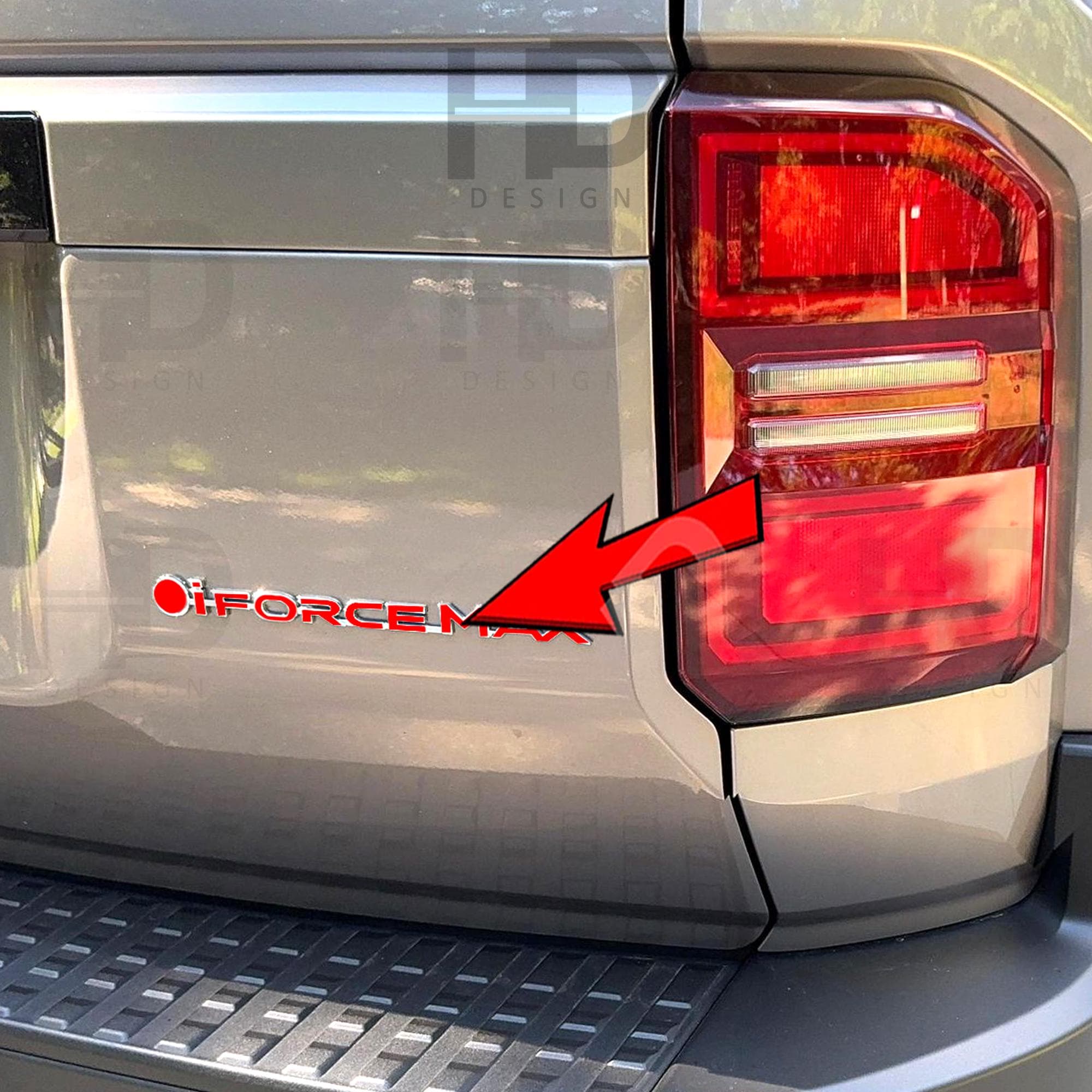 HDUSA For Land Cruiser Inlay Forcemax Decals for Rear Tailgate Side Fits 2024-2025 Toyota Land Cruiser LC250