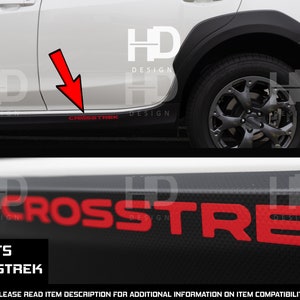 HDUSA For 2018-2023 Crosstrek 2x Trim Side Skirt Rocker Area Precut MANY COLORS Decals Vinyl Overlay Fits Subaru 2018 2019 2020 2021 2022 Xv image 1