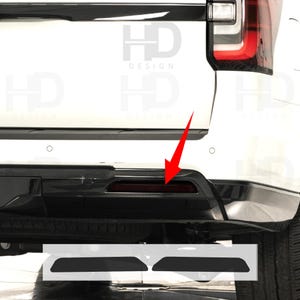 HDUSA Fits Ford Expedition 2022-2025 Rear Reflectors Precut Bumper Marker Dark Vinyl Tint Tail Light Back Overlay Decal 2023 2024 2025