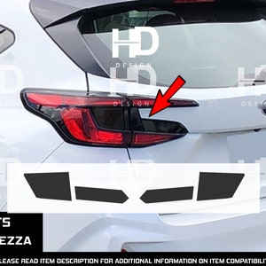 HDUSA For 2024 2025 Impreza Hatchback Rear Tail Light Precut Dark Vinyl Tint Decals Overlay PPF Fits Subaru Crosstrek Impreza Base Sport RS