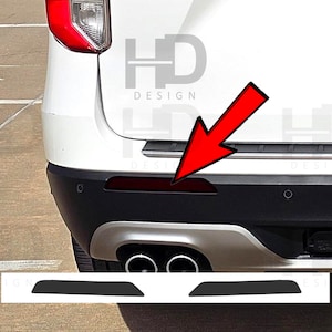 HDUSA Fits Ford Explorer 2020-2024 Rear Reflectors Precut Side Marker Dark Vinyl Tint Tail Light Back Overlay Decal 2020 2021 2022 2023
