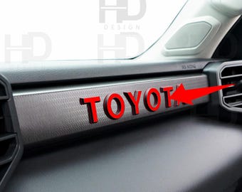 HDUSA For Tundra Trd Pro Front Dash PreCut Vinyl Decal Letters for 2022-2026 Tundra Front Trd Pro Interior 2022 2023 2024 2025