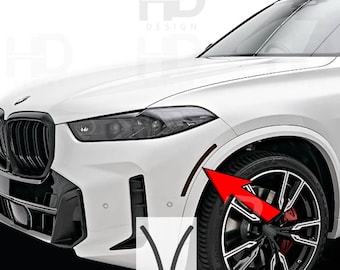 HDUSA Fits BMW X5 2024 2025 2026 Front Side Marker Blacked Out Vinyl