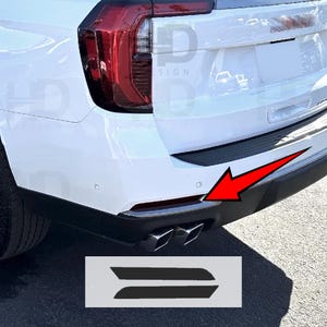 HDUSA Fits GMC Yukon 2025 Rear Reflectors Bumper Side Markers Precut Dark Vinyl Tint Overlay Decal