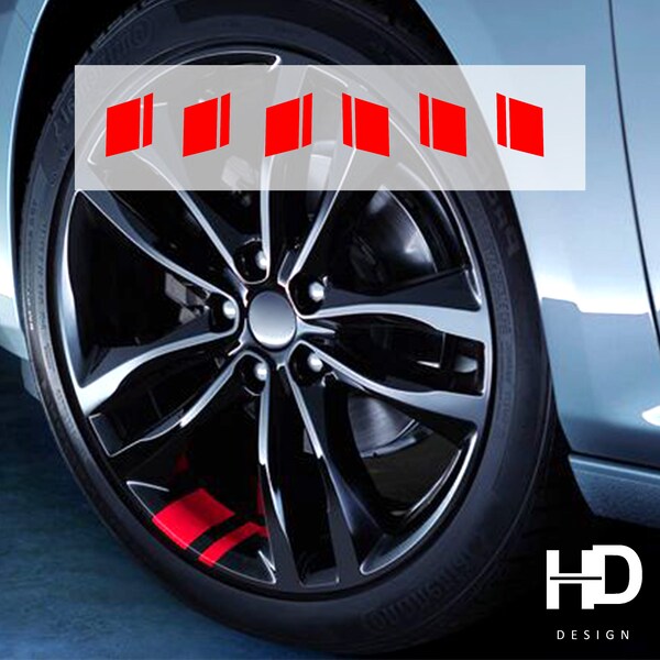 Wheels Rims Vinyl Decal Etsy