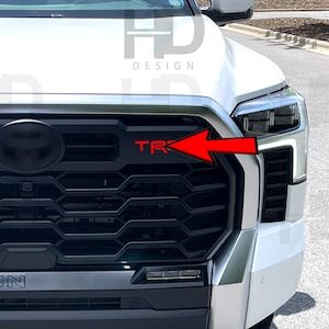 HDUSA For Tundra TRD PreCut Vinyl Decal Letters for 2022-2025 Tundra Front Trd Side Indent Grille 2022 2023 2024