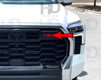 HDUSA For Tundra TRD PreCut Vinyl Decal Letters for 2022-2026 Tundra Front Trd Side Indent Grille 2022 2023 2024 2025